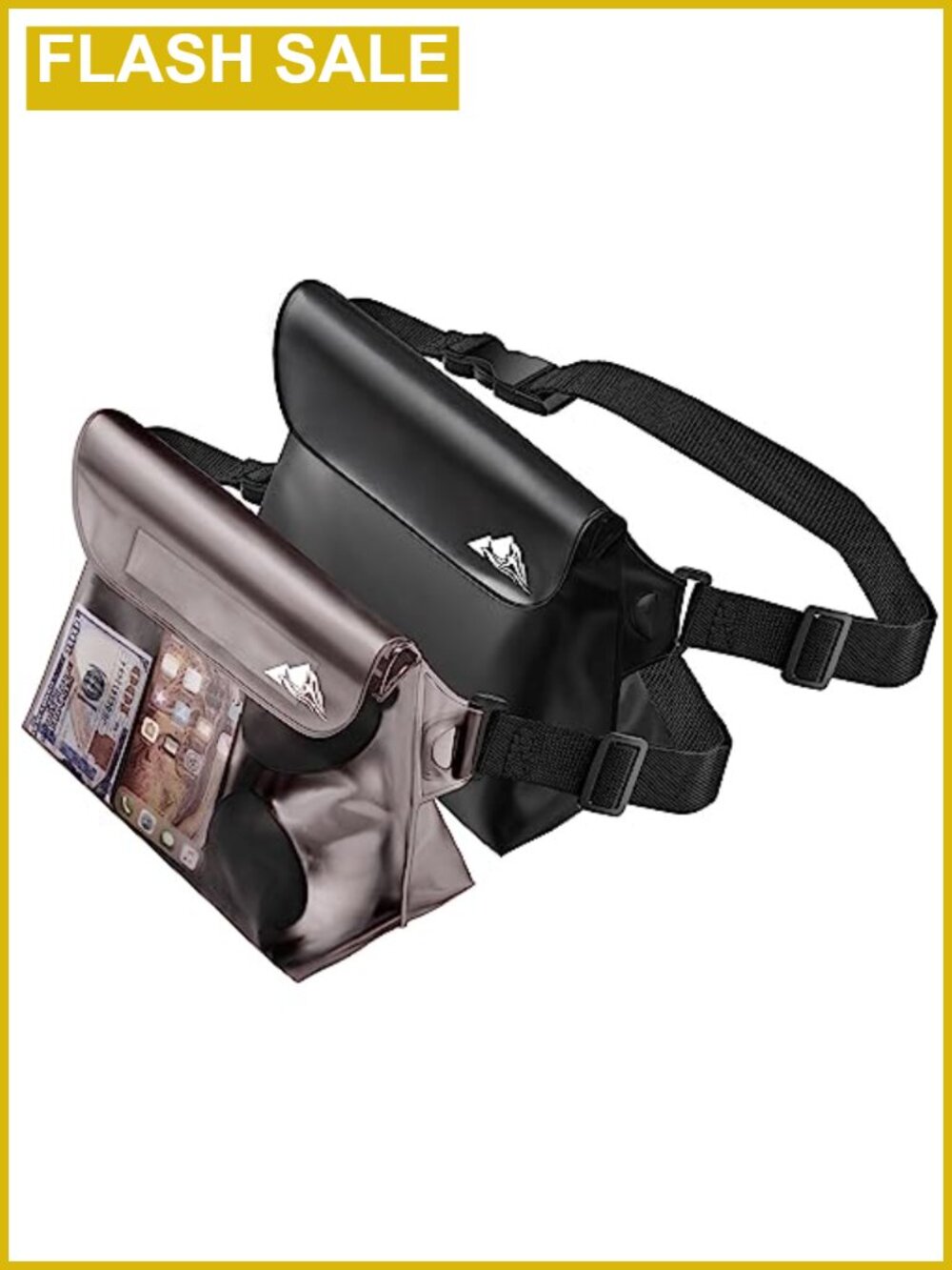 Waterproof Pouch Fanny Pack Dry Bag for Phone Valuables PVC Adjustable